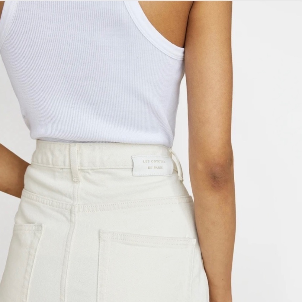 Les Coyotes De Paris Dewi Jeans in White Size US 26 FR 34 - Picture 6 of 10